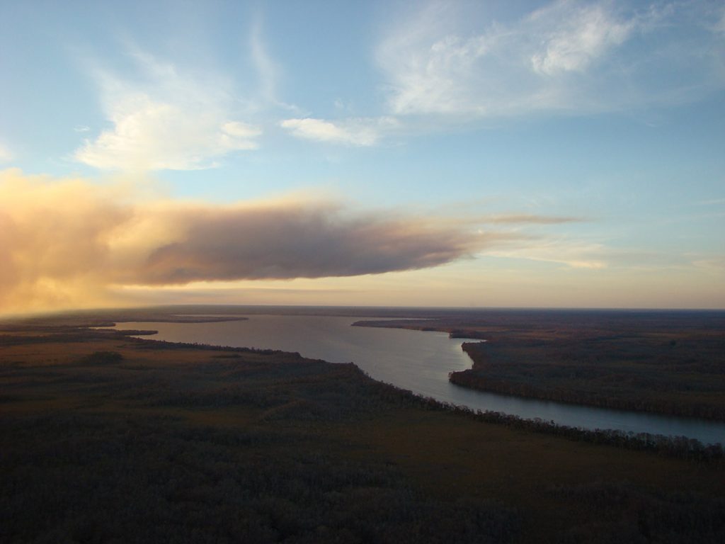 Lake Wimico at sunset.  Image provided by The Nature Conservancy in Florida.