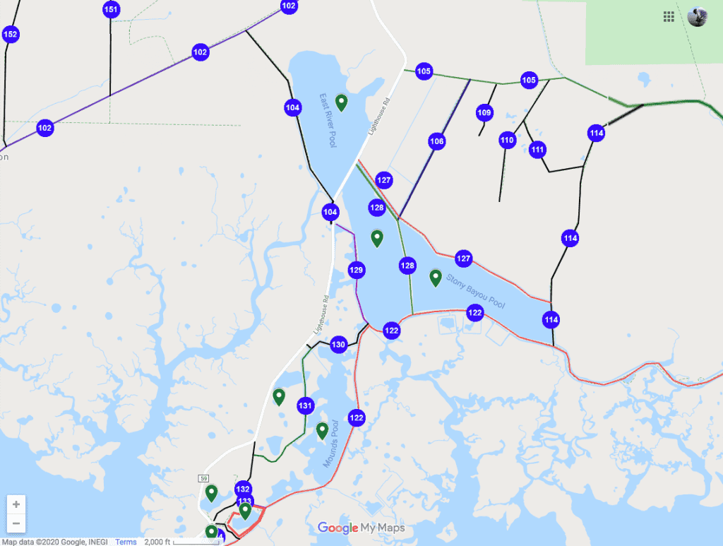 Trail map from the Friends of the Saint Marks Wildlife Refuge web site.