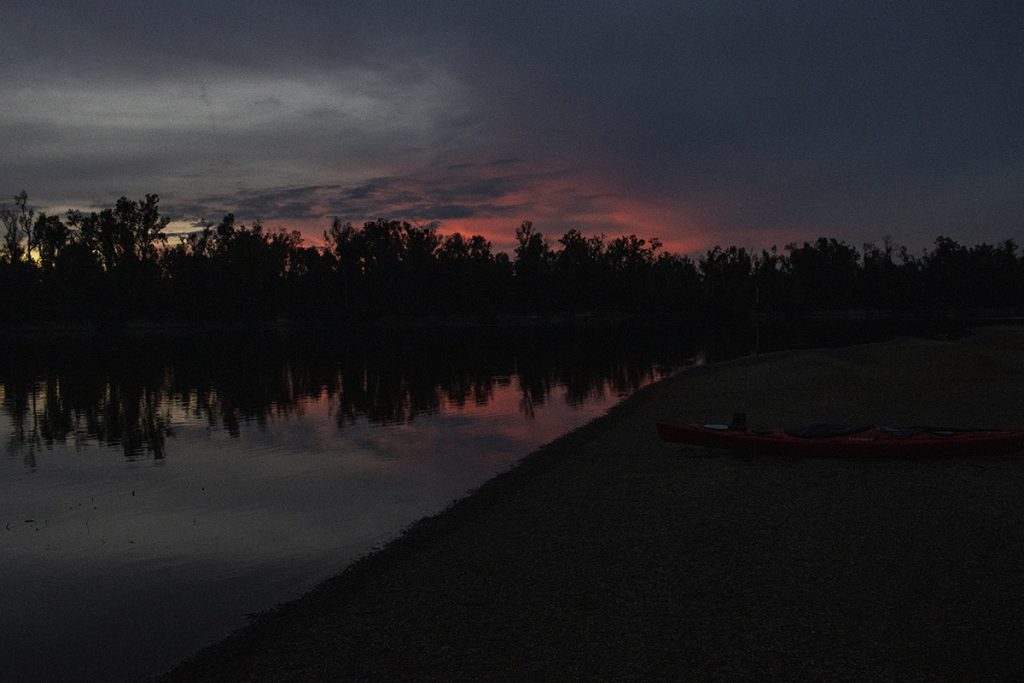 Sand bar sunset, Apalachicola River.